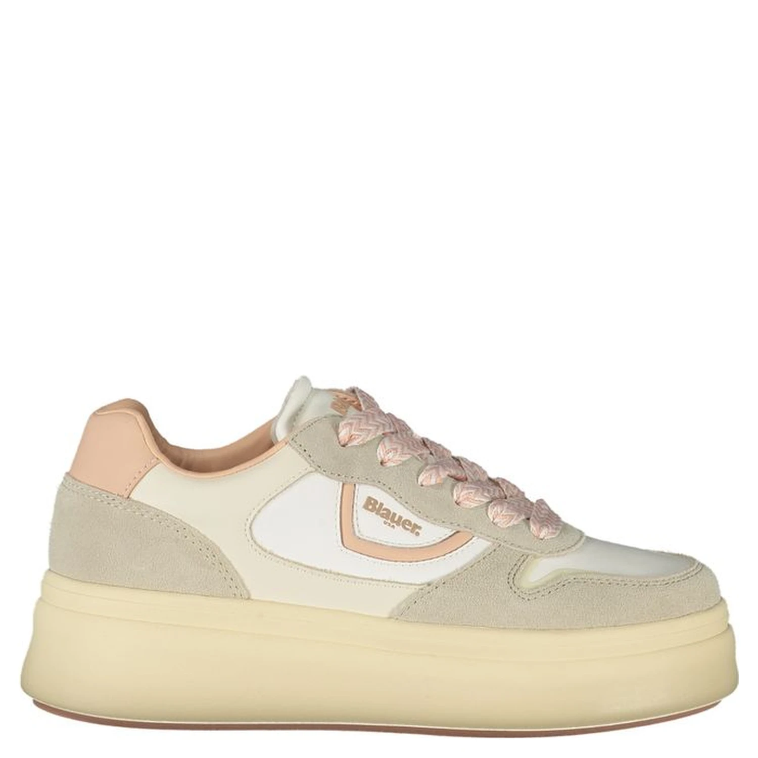 White Polyester Sneaker