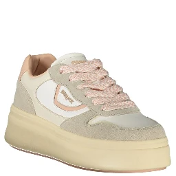 White Polyester Sneaker