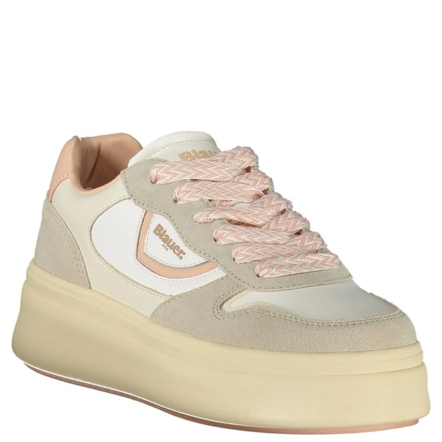 White Polyester Sneaker