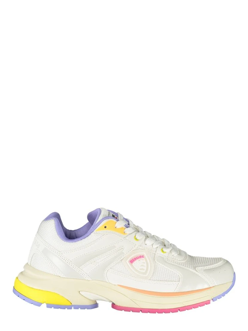 White Polyester Sneaker