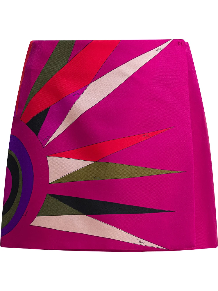 Hawaii print miniskirt