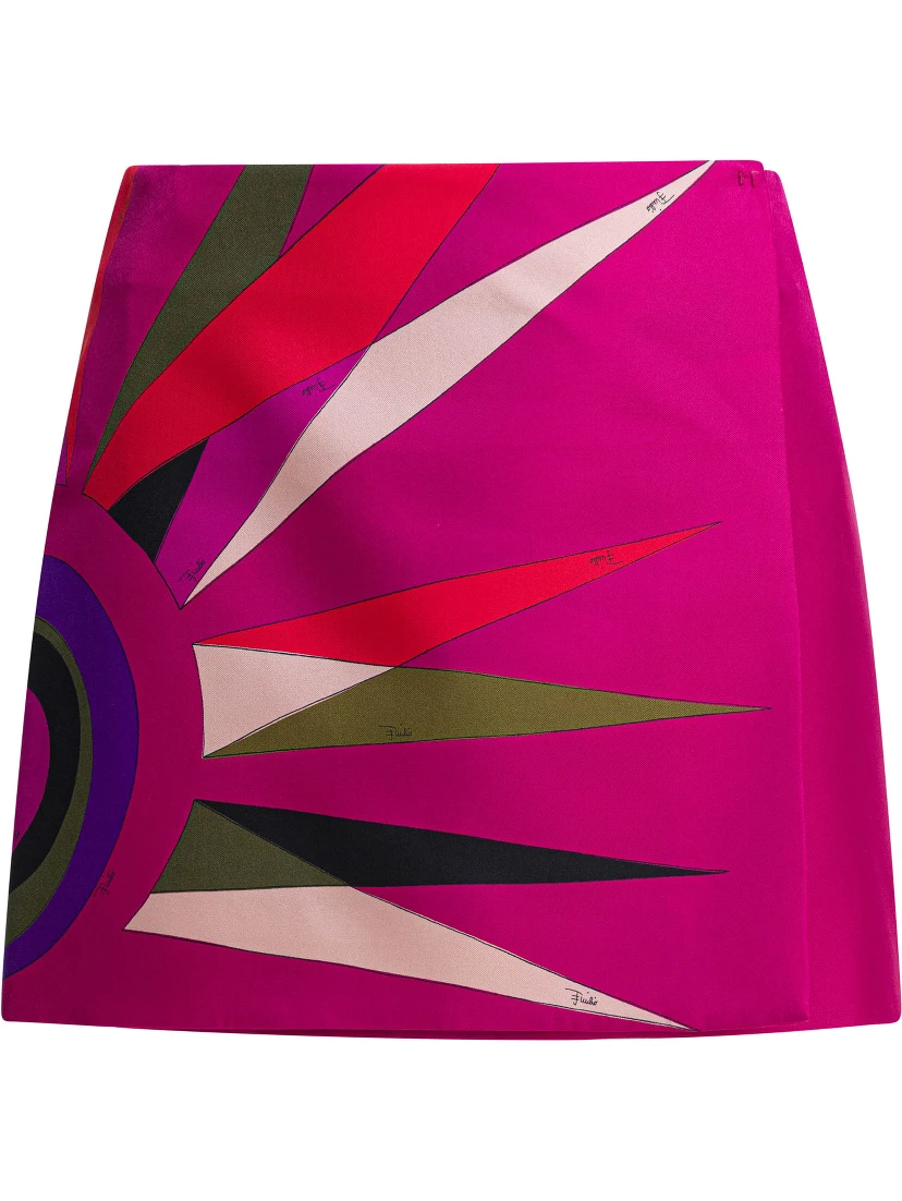 Hawaii print miniskirt