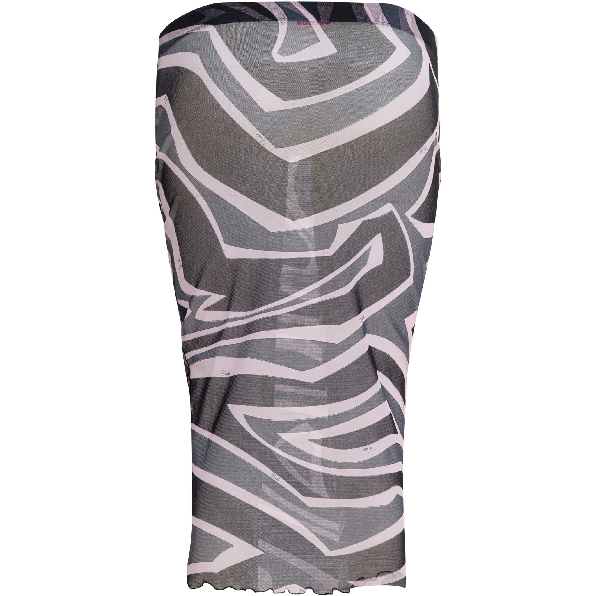 Labyrinth print midi skirt