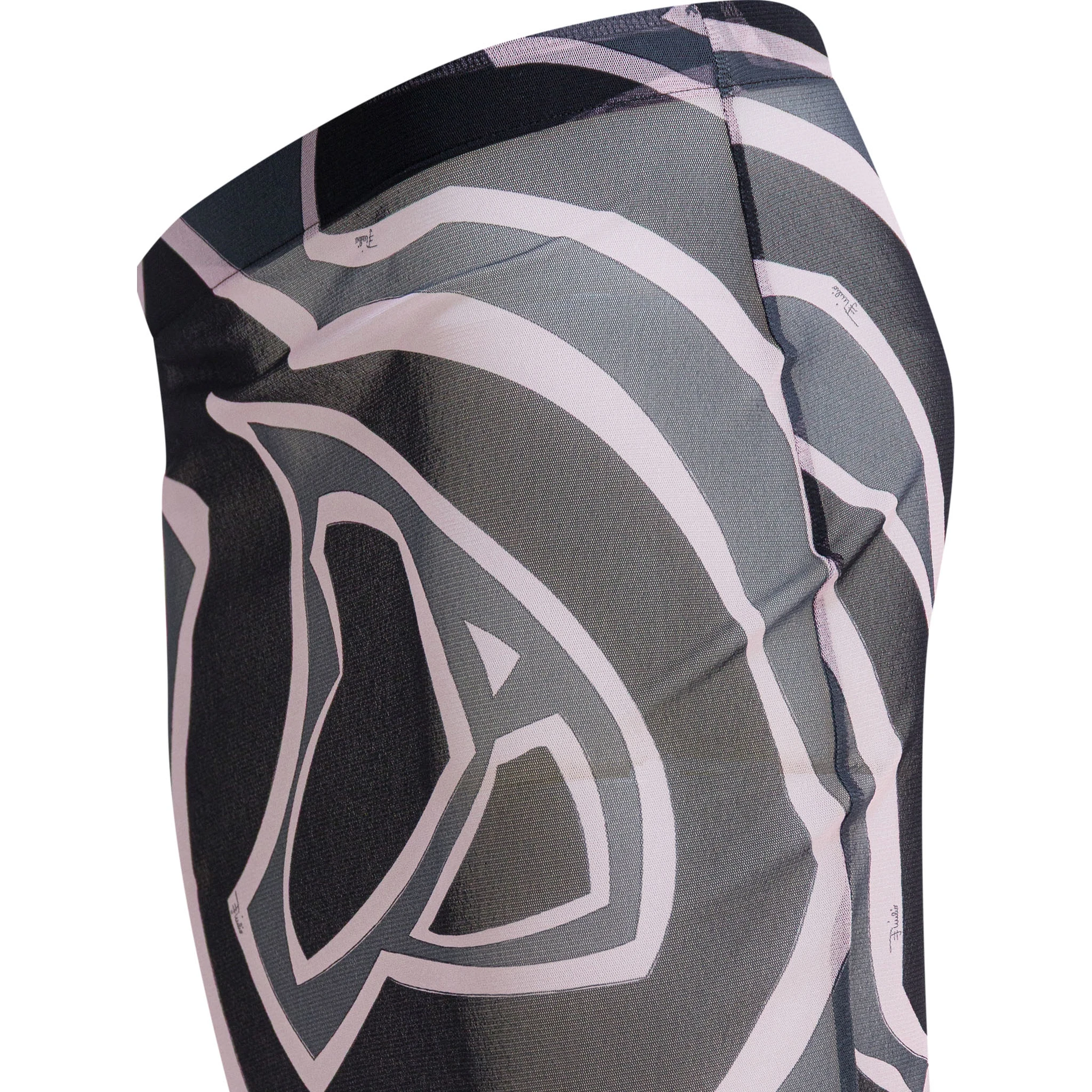 Labyrinth print midi skirt