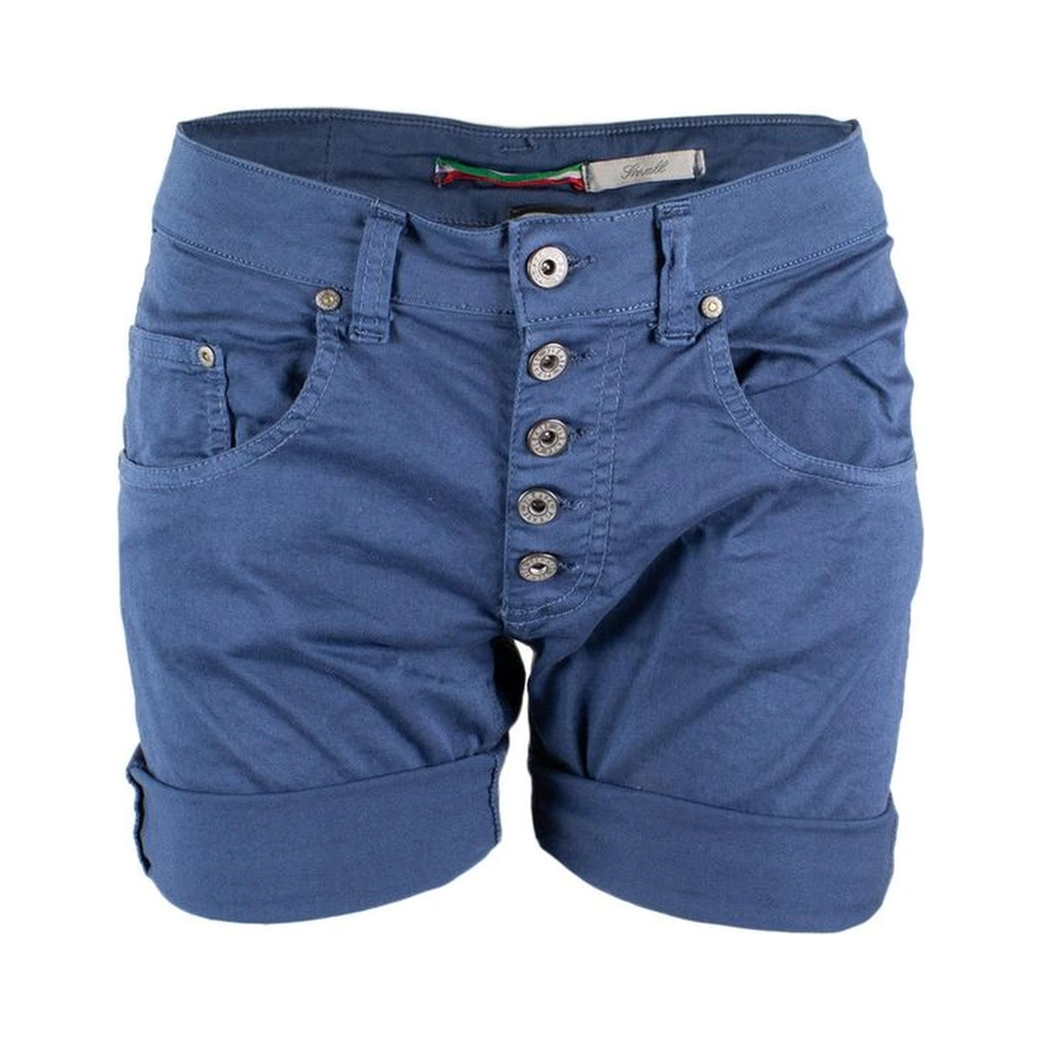 Blue Cotton Shorts