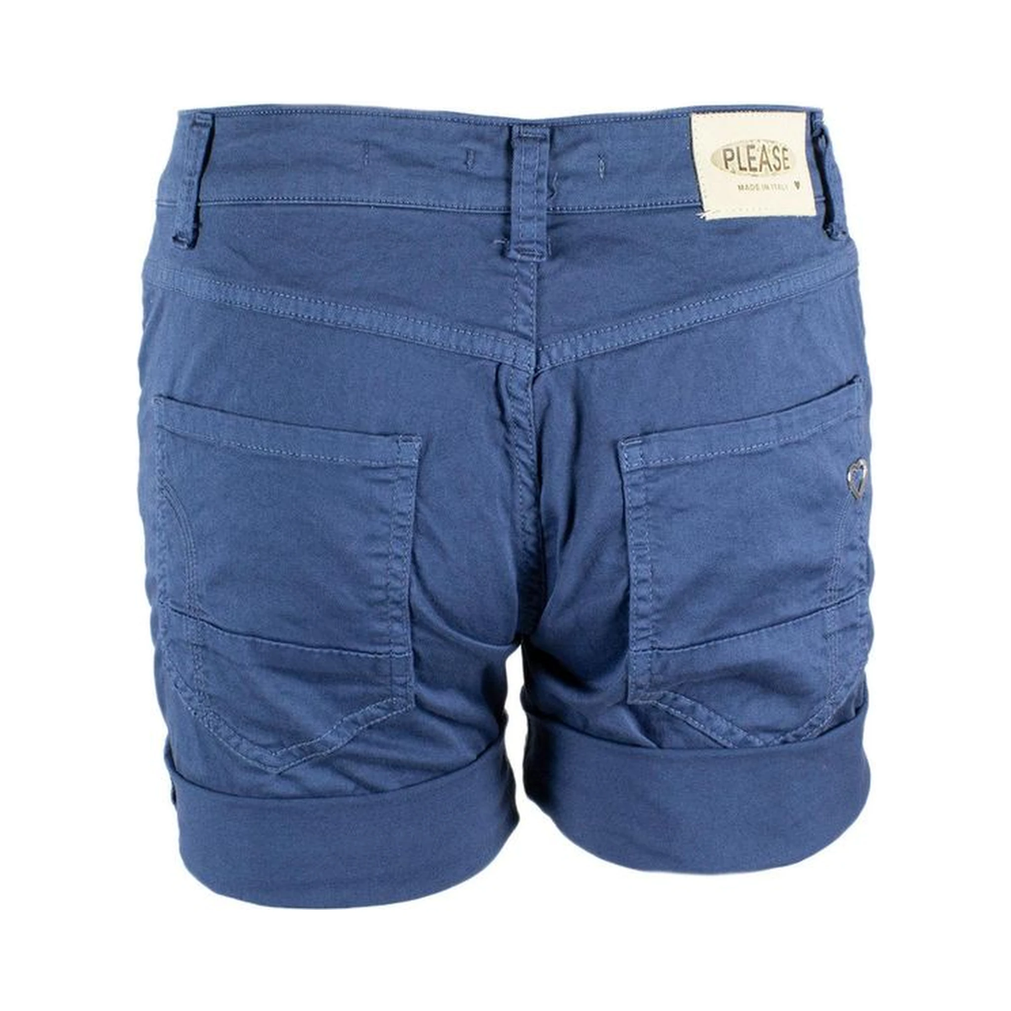 Blue Cotton Shorts