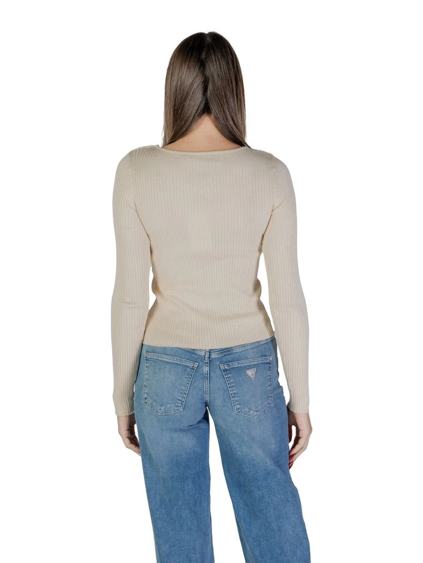 Cream Viscose Sweatshirt