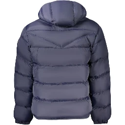 Blue Polyamide Men's Jacket
