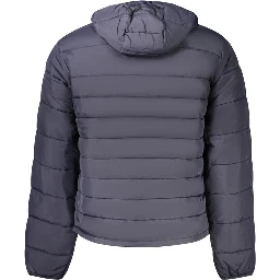Blue Polyamide Men's Jacket