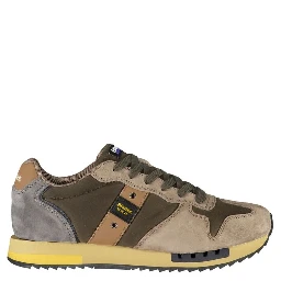 Green Leather Men Sneaker