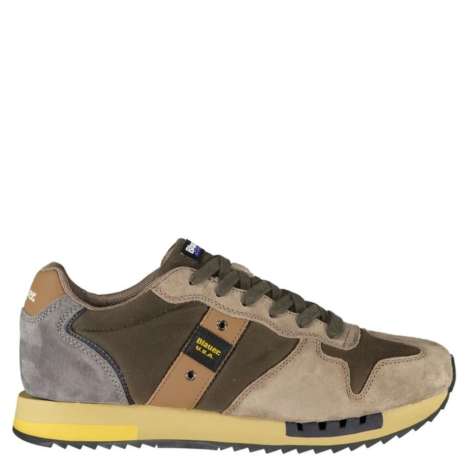 Green Leather Men Sneaker