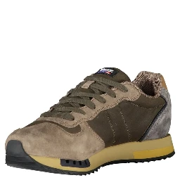 Green Leather Men Sneaker