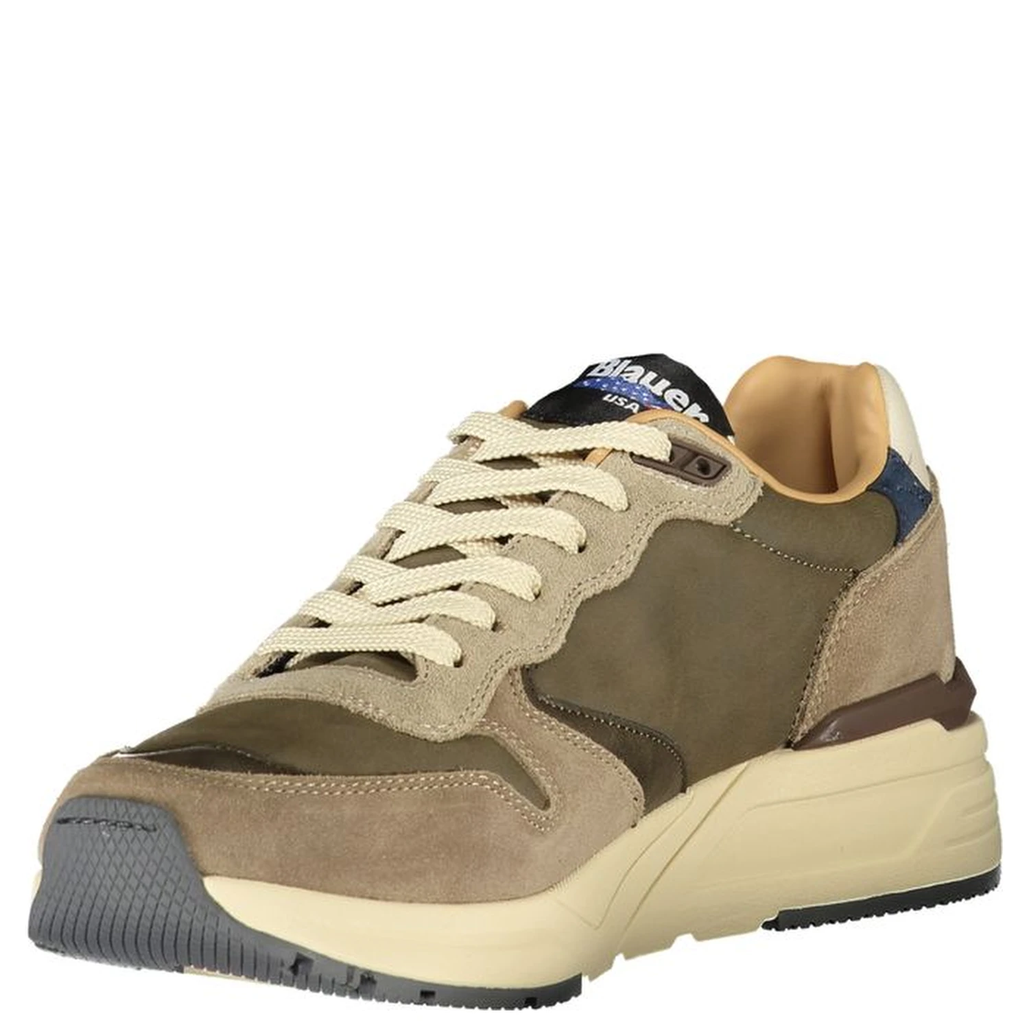 Gray Leather Men Sneaker