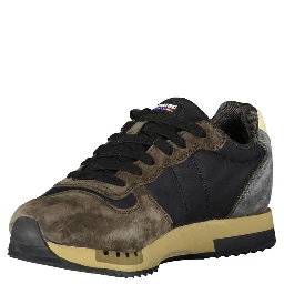 Blue Leather Men Sneaker