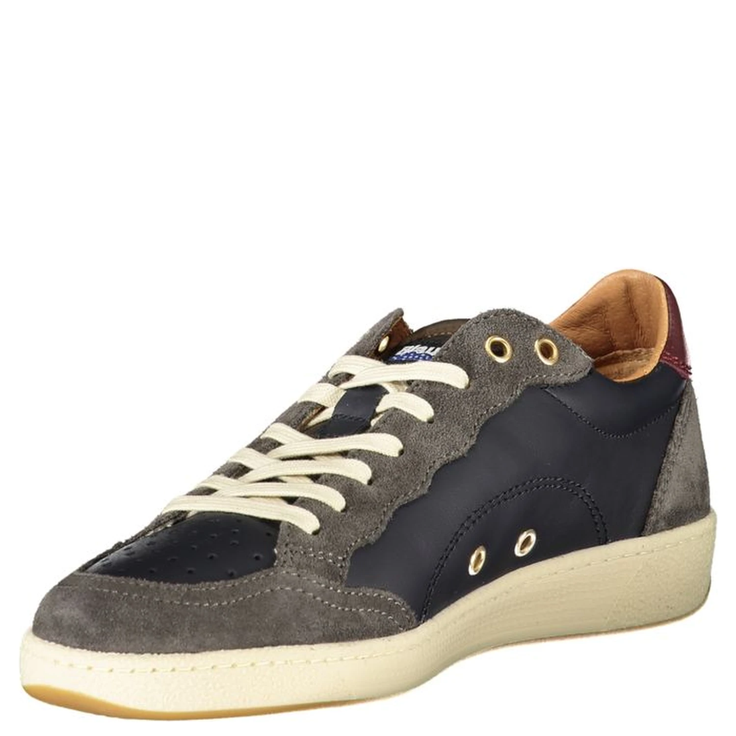 Blue Leather Men Sneaker