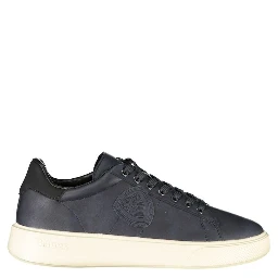 Blue Polyester Men Sneaker