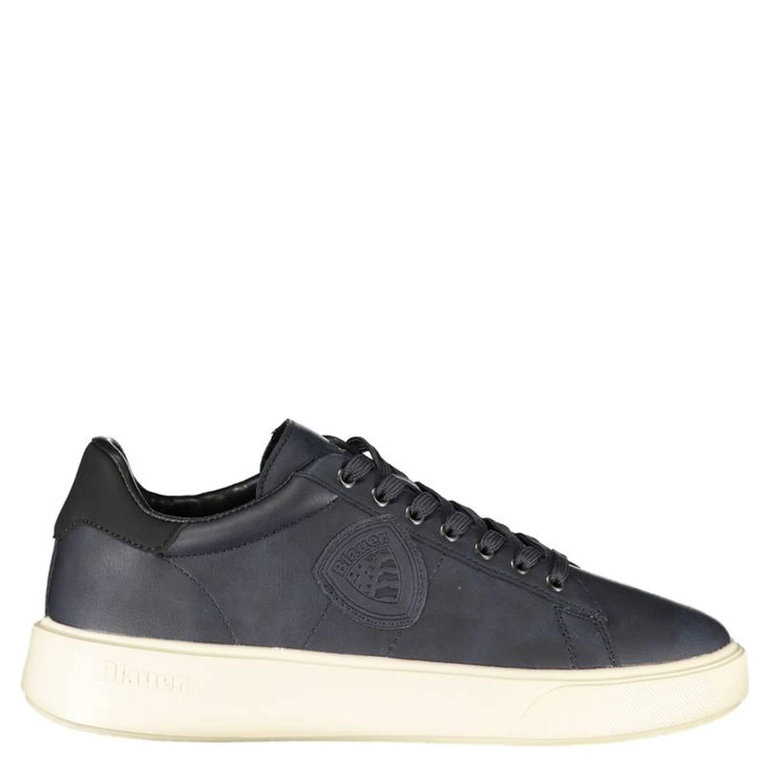 Blue Polyester Men Sneaker