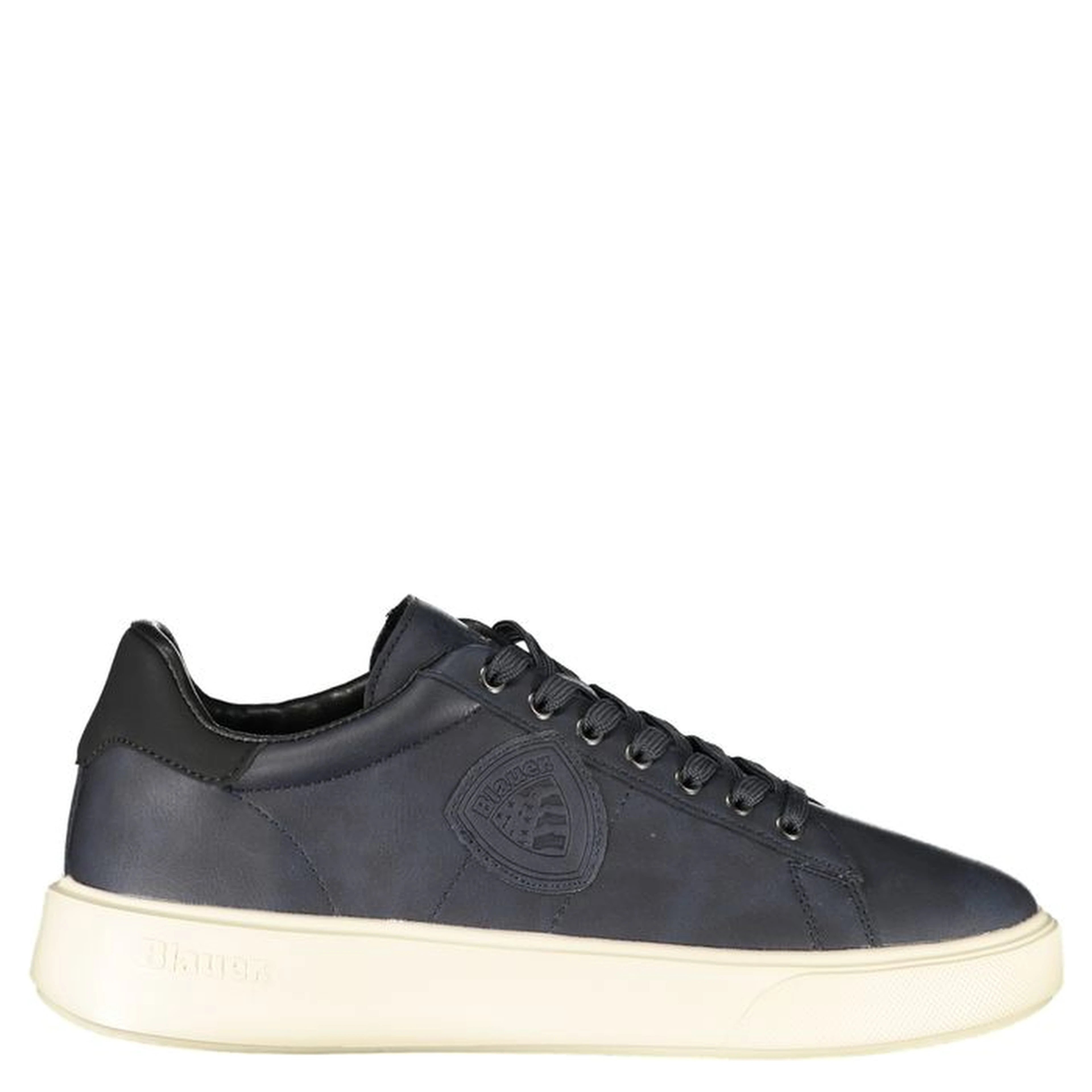 Blue Polyester Men Sneaker
