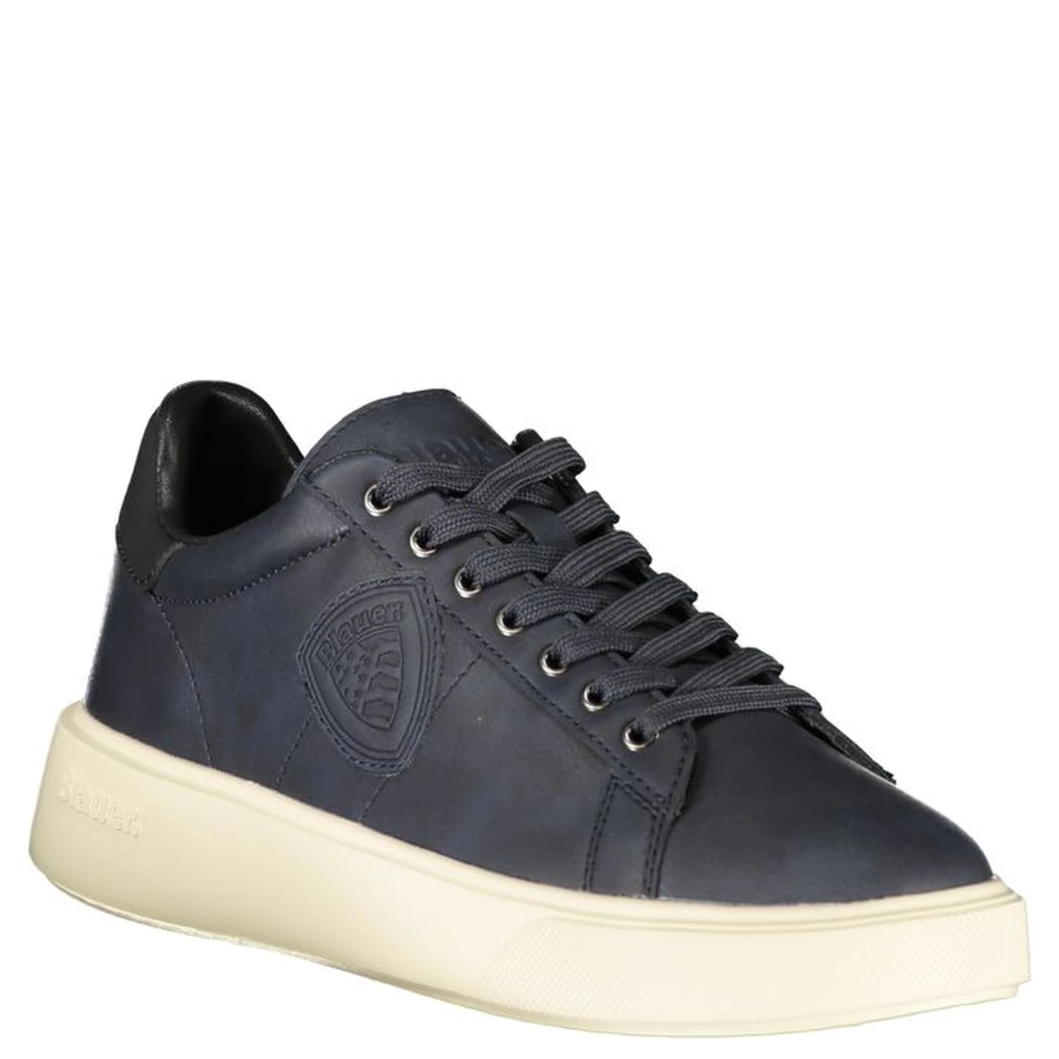 Blue Polyester Men Sneaker