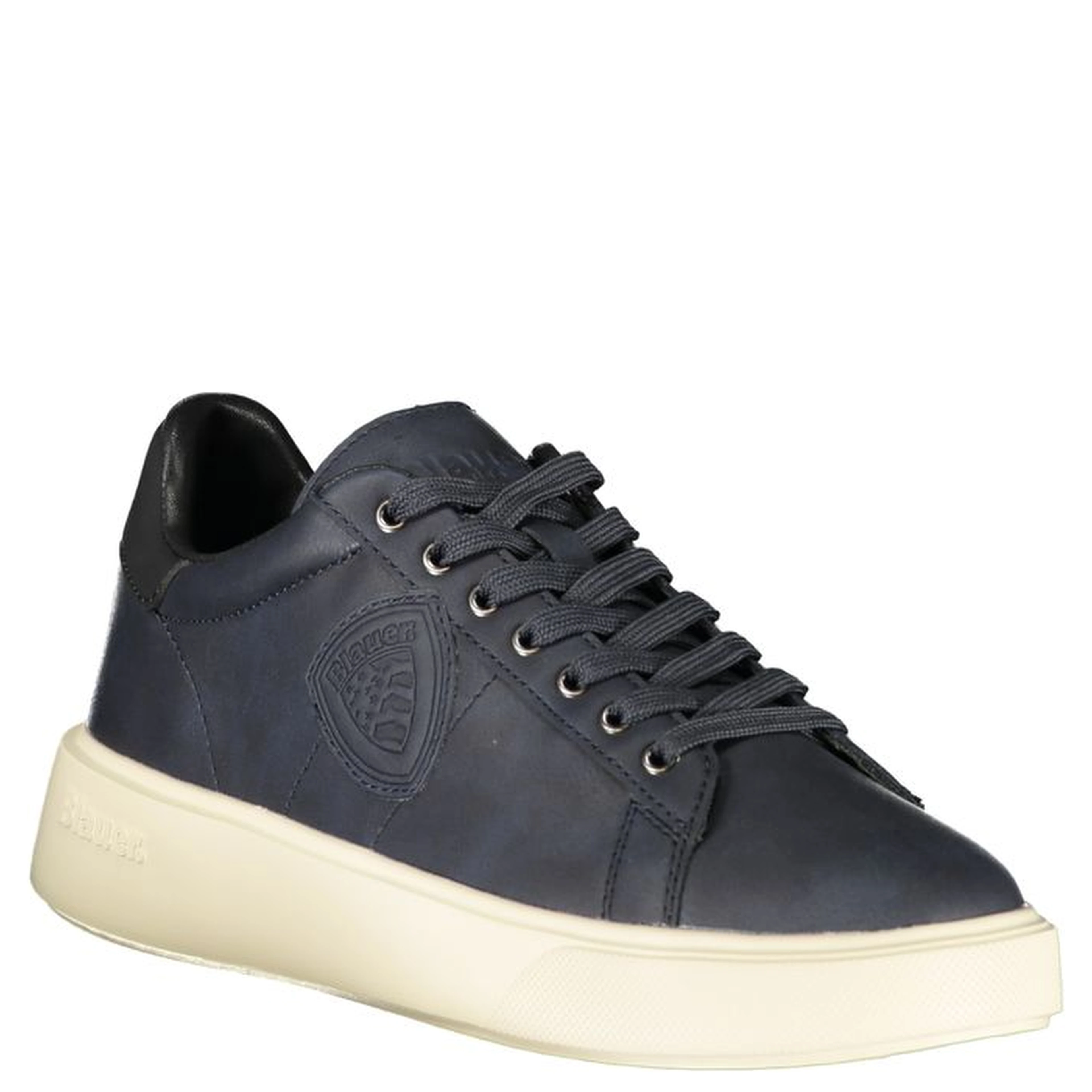 Blue Polyester Men Sneaker