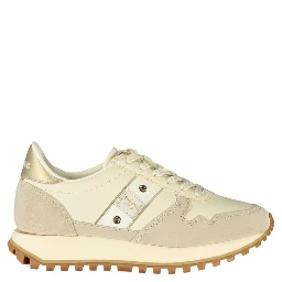 Beige Leather Women Sneaker