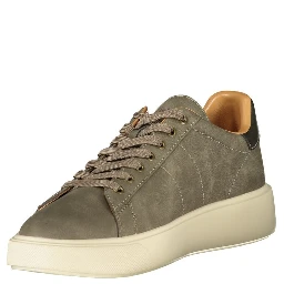 Gray Polyester Men Sneaker