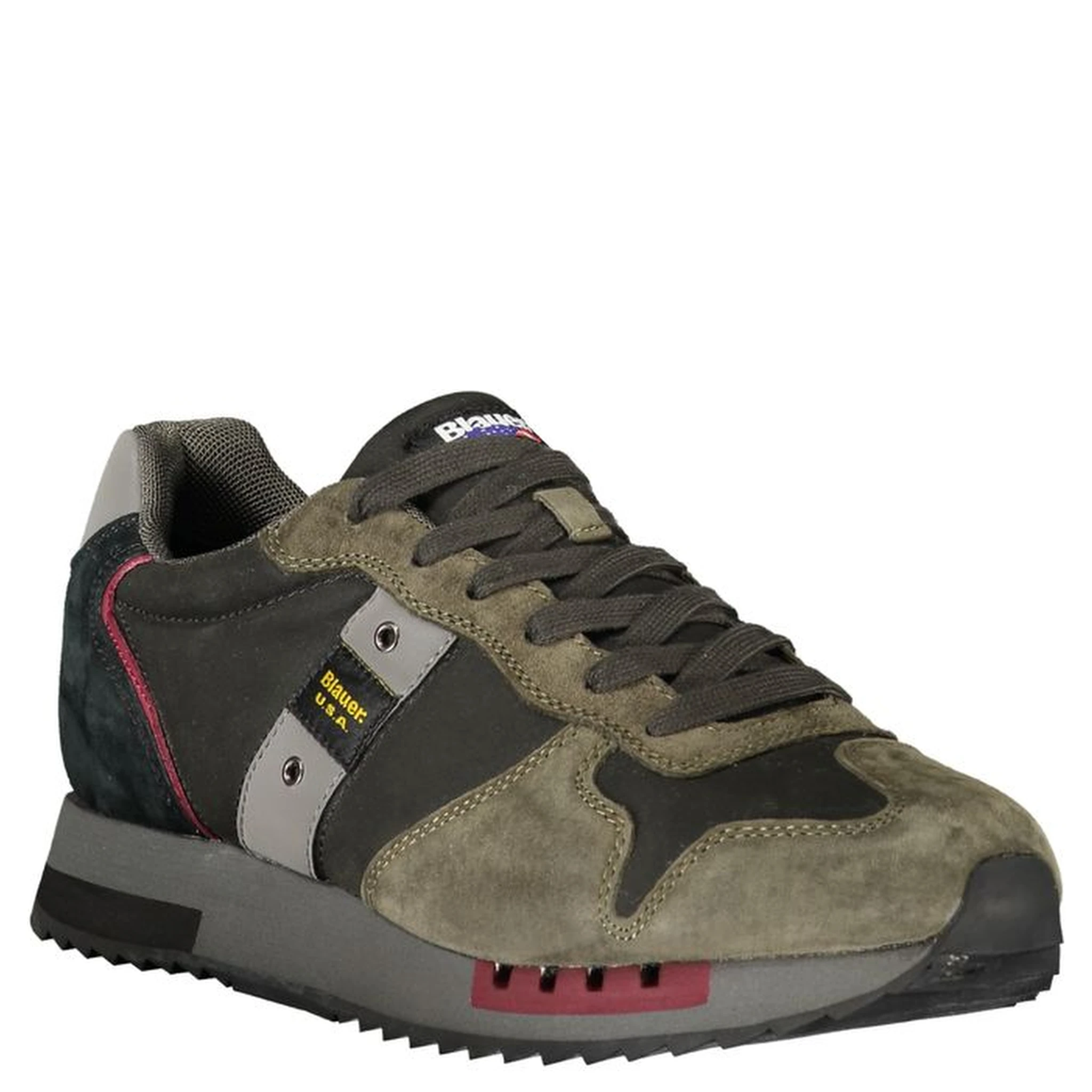 Black Leather Men Sneaker