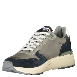 Gray Leather Men Sneaker