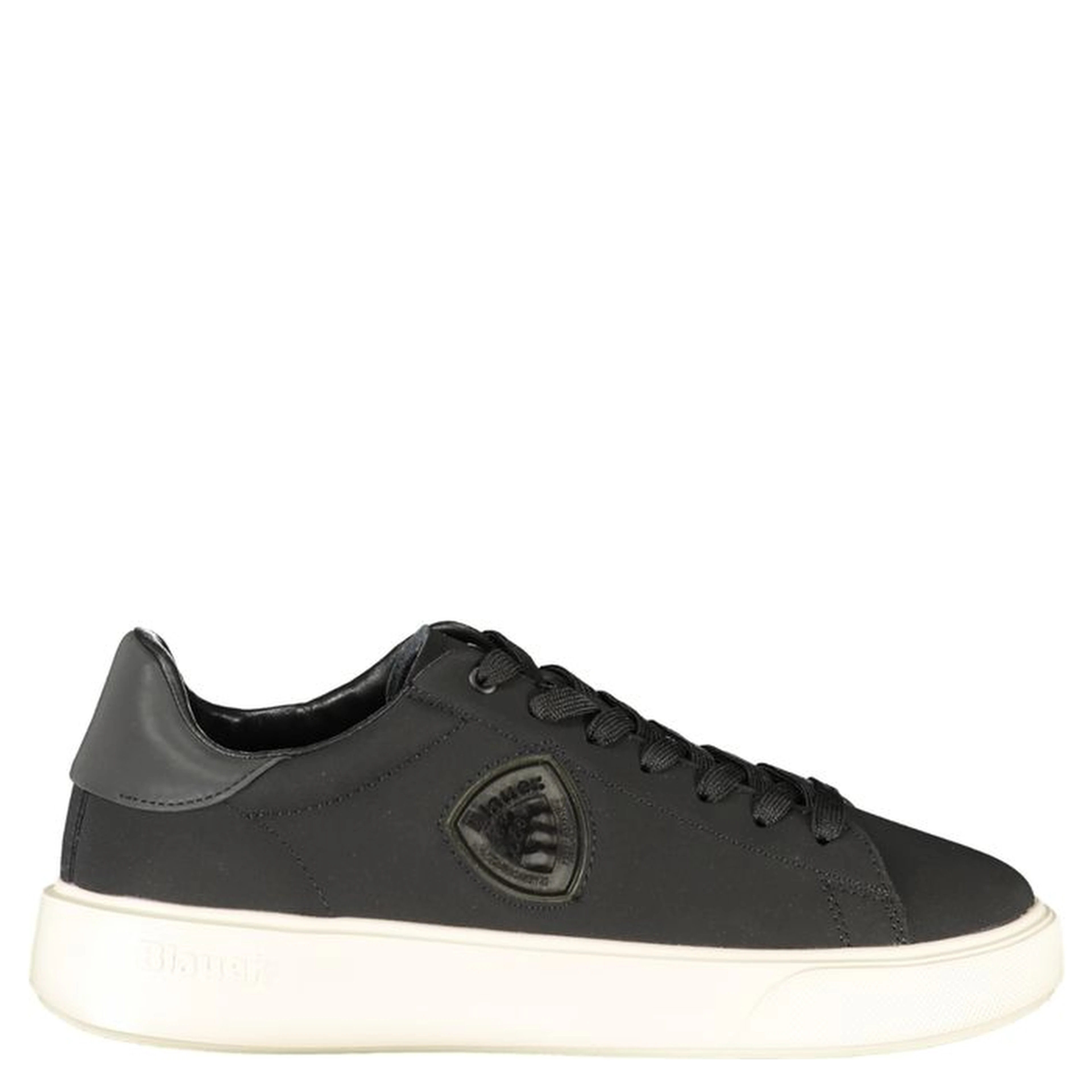 Black Leather Men Sneaker