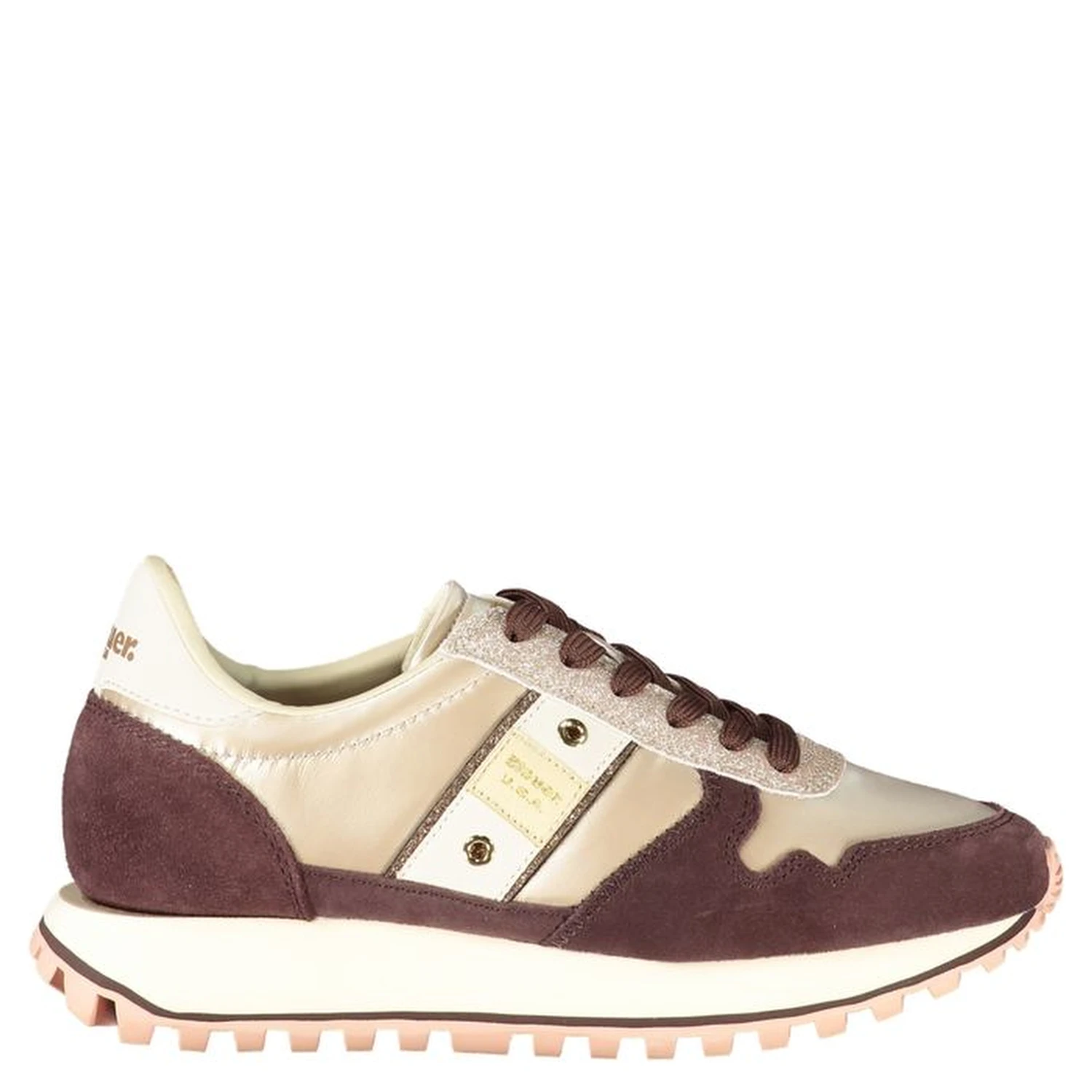 Beige Leather Women Sneaker