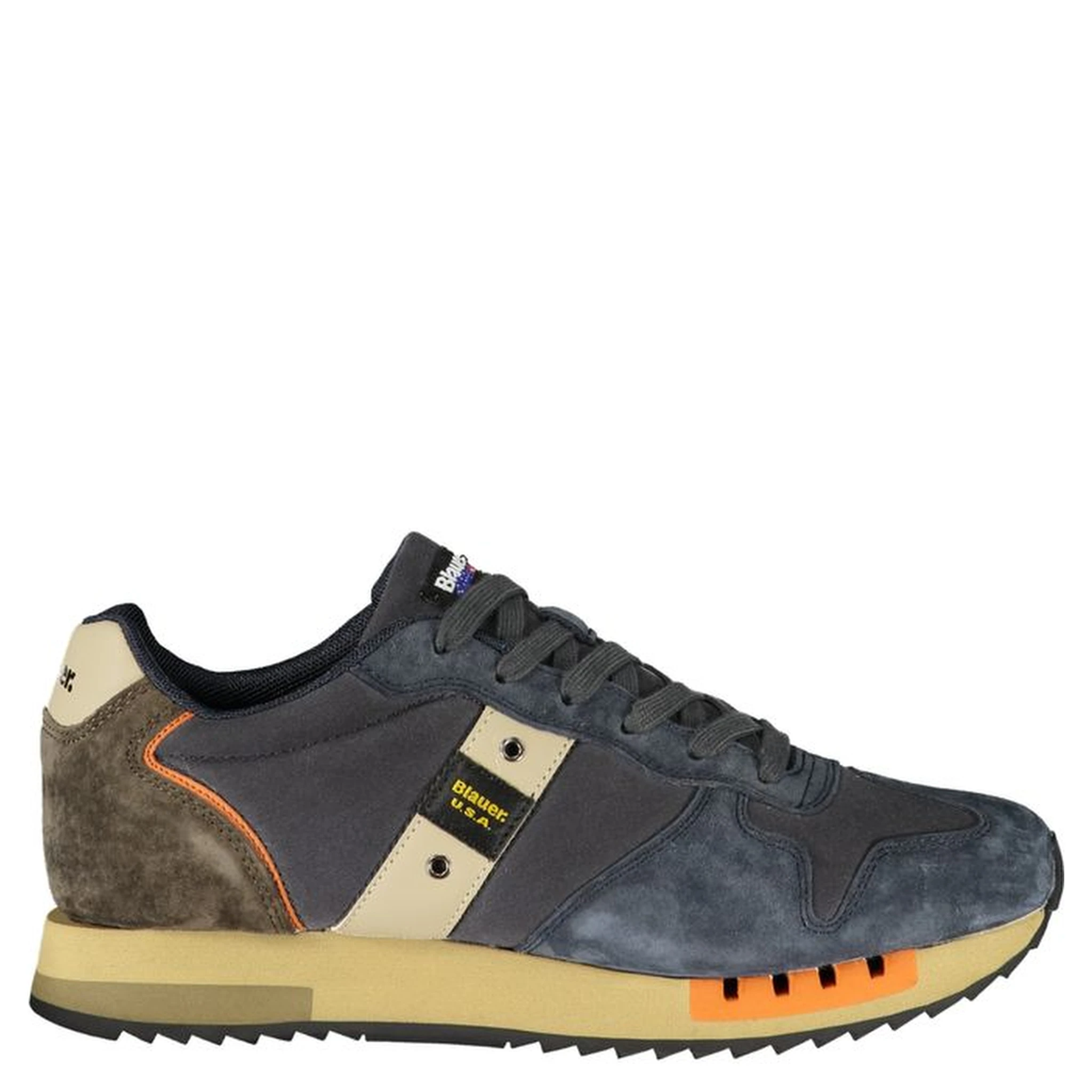 Blue Polyester Sneaker