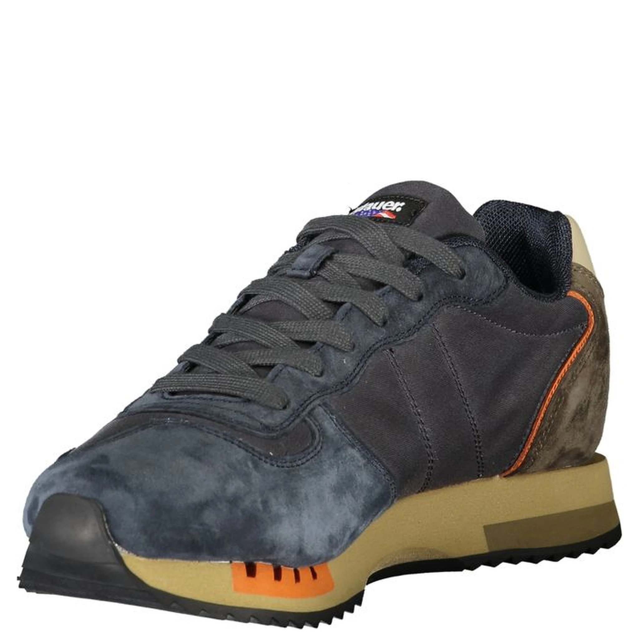 Blue Polyester Sneaker
