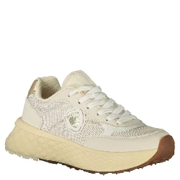 Beige Leather Women Sneaker