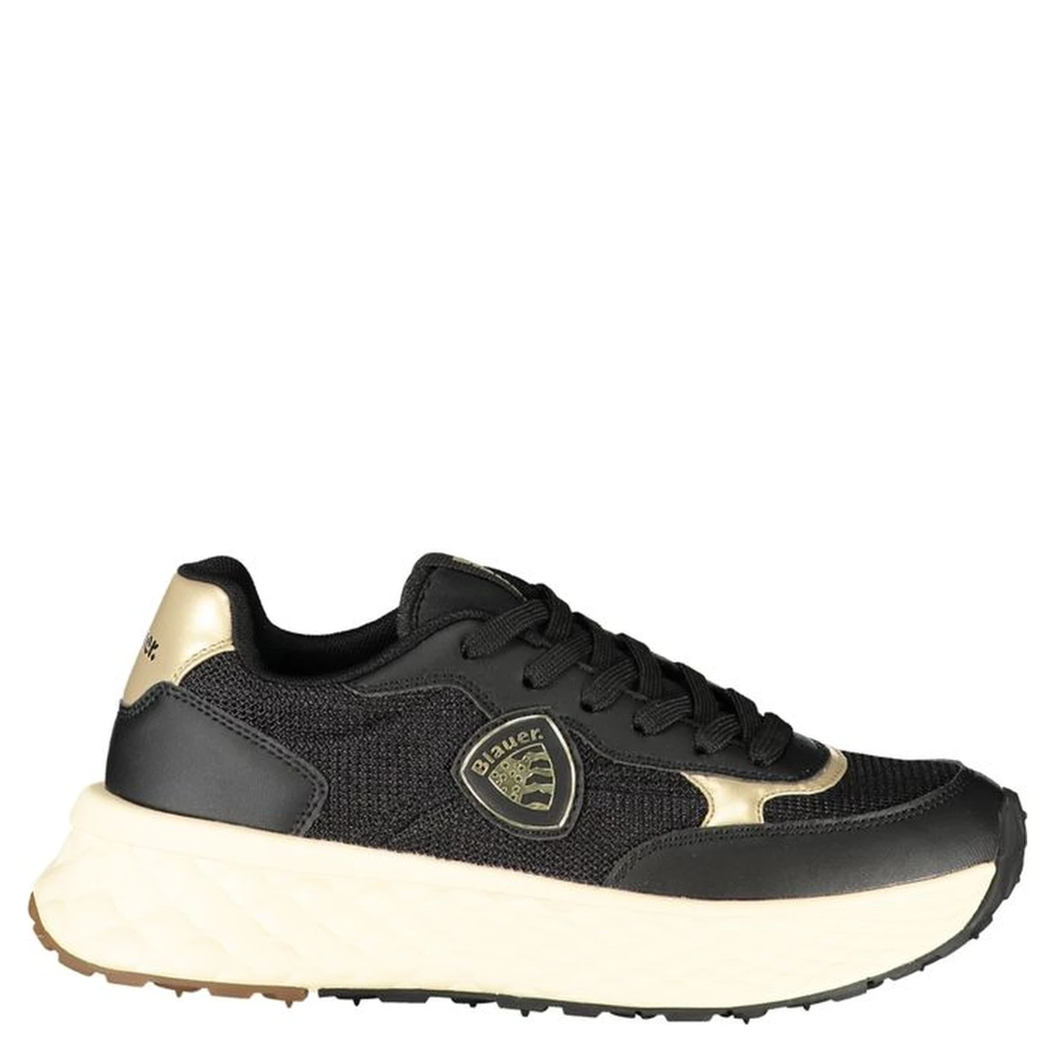 Black Leather Women Sneaker
