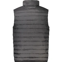 Black Polyester Men Jacket