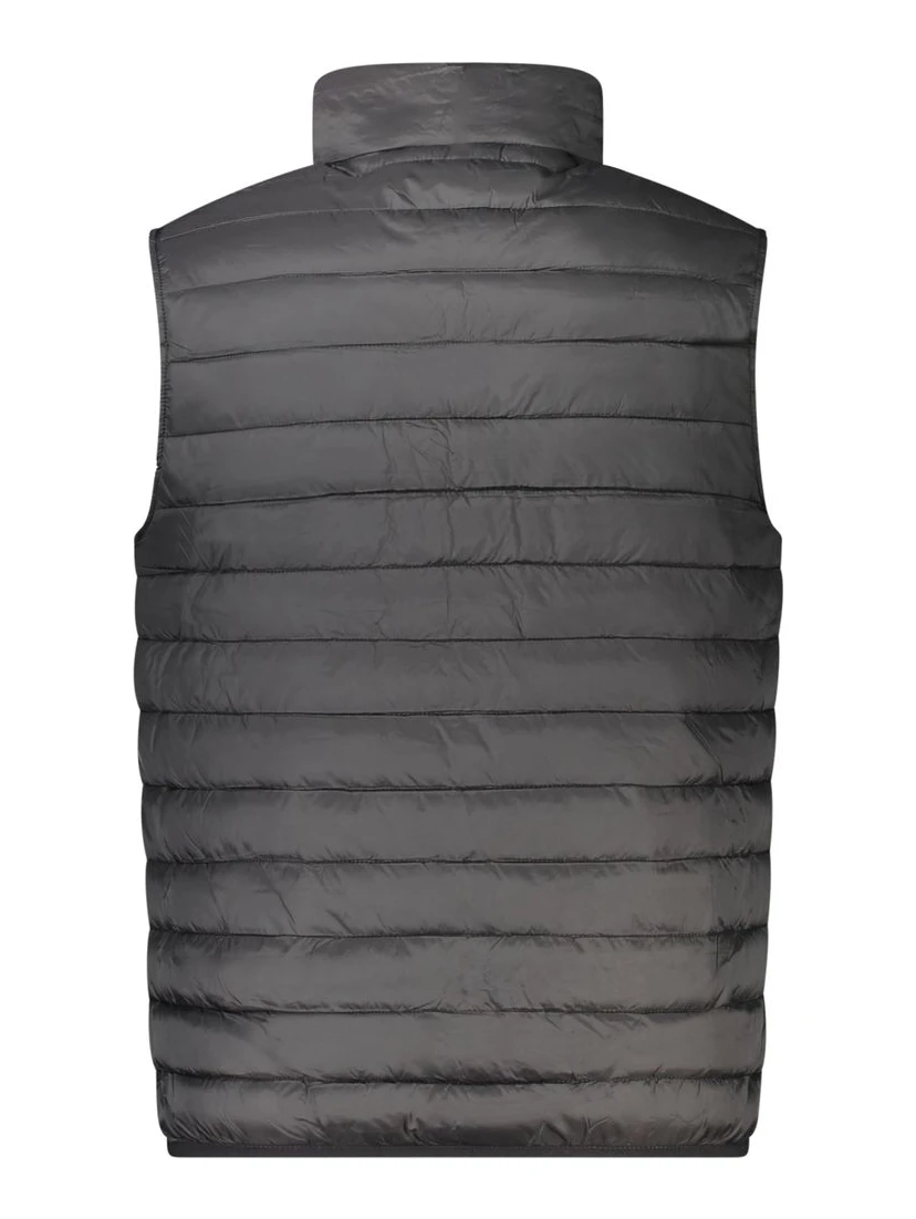 Black Polyester Men Jacket