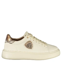 Beige Leather Women Sneaker