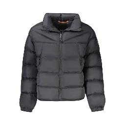 Black Polyamide Men Jacket
