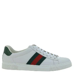 White Calf Leather Bos Taurus Low Top Sneakers