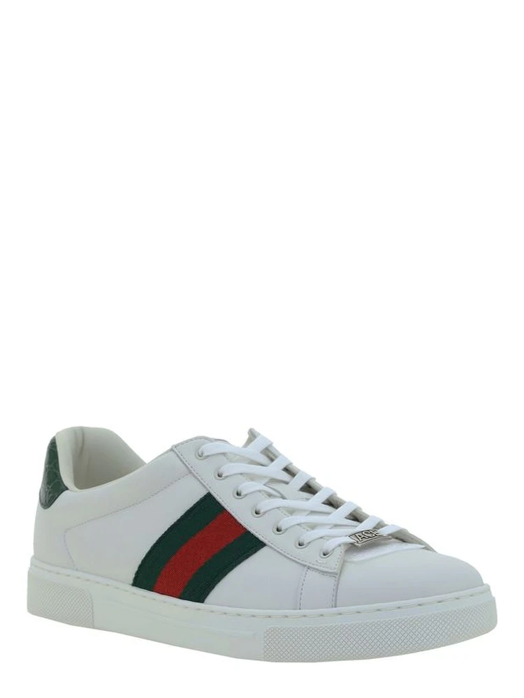 White Calf Leather Bos Taurus Low Top Sneakers alternative