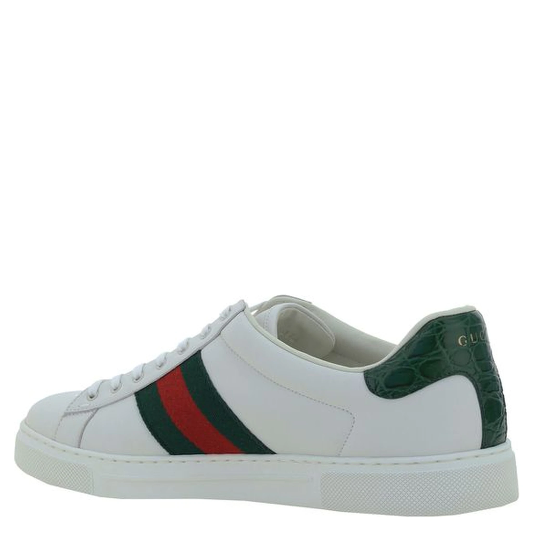 White Calf Leather Bos Taurus Low Top Sneakers