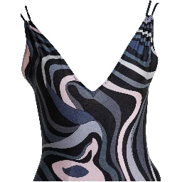 One-piece swimsuit with print