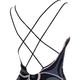 One-piece swimsuit with print