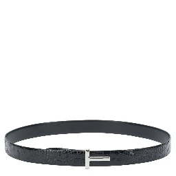 Belt with crocodile print