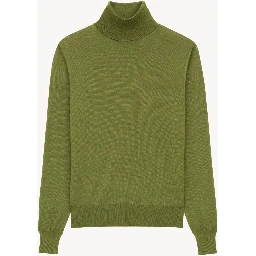 Turtleneck knitwear in wool