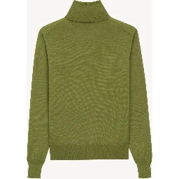 Turtleneck knitwear in wool