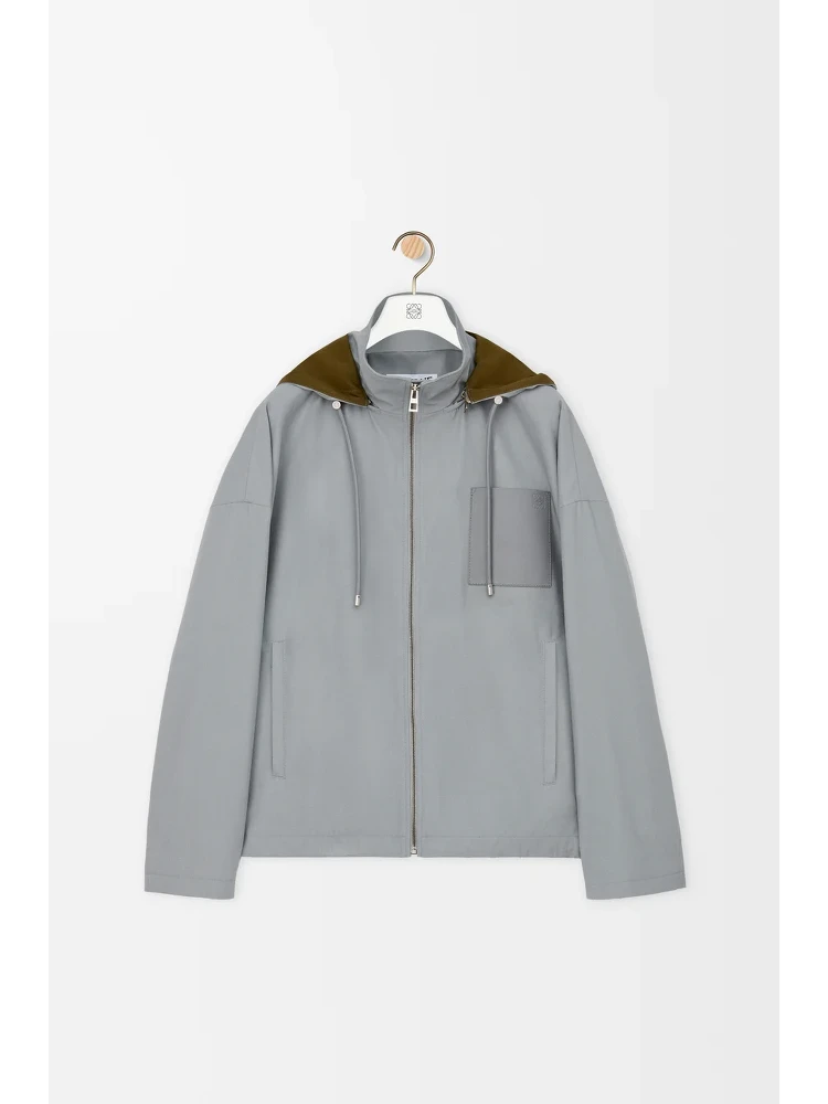 Cotton hooded jacket