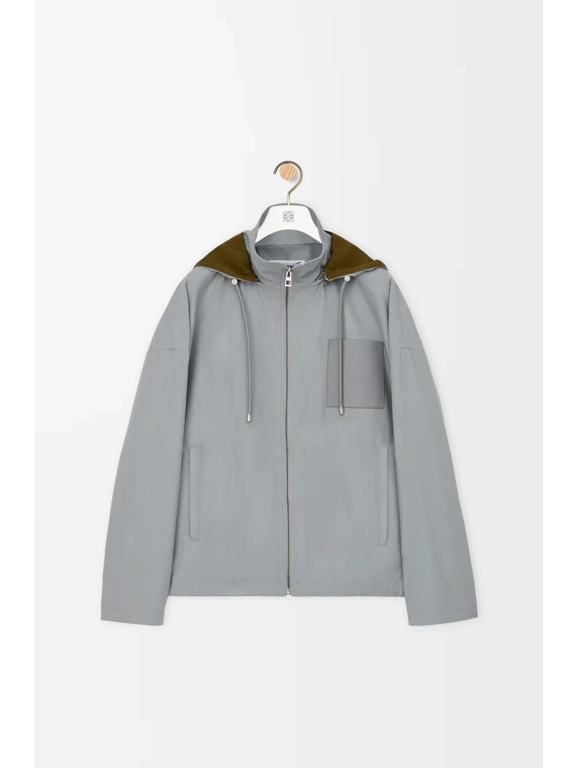 Cotton hooded jacket