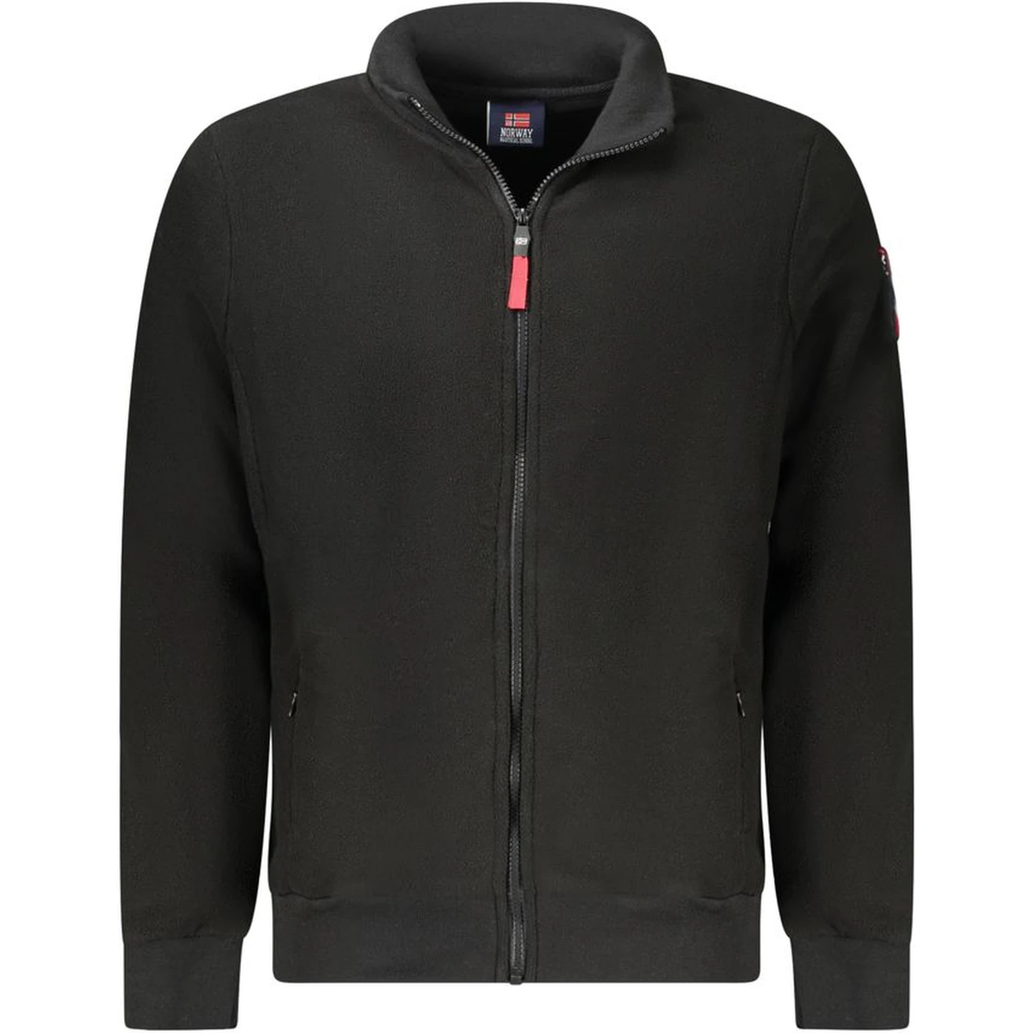 Black Polyester Men Sweater