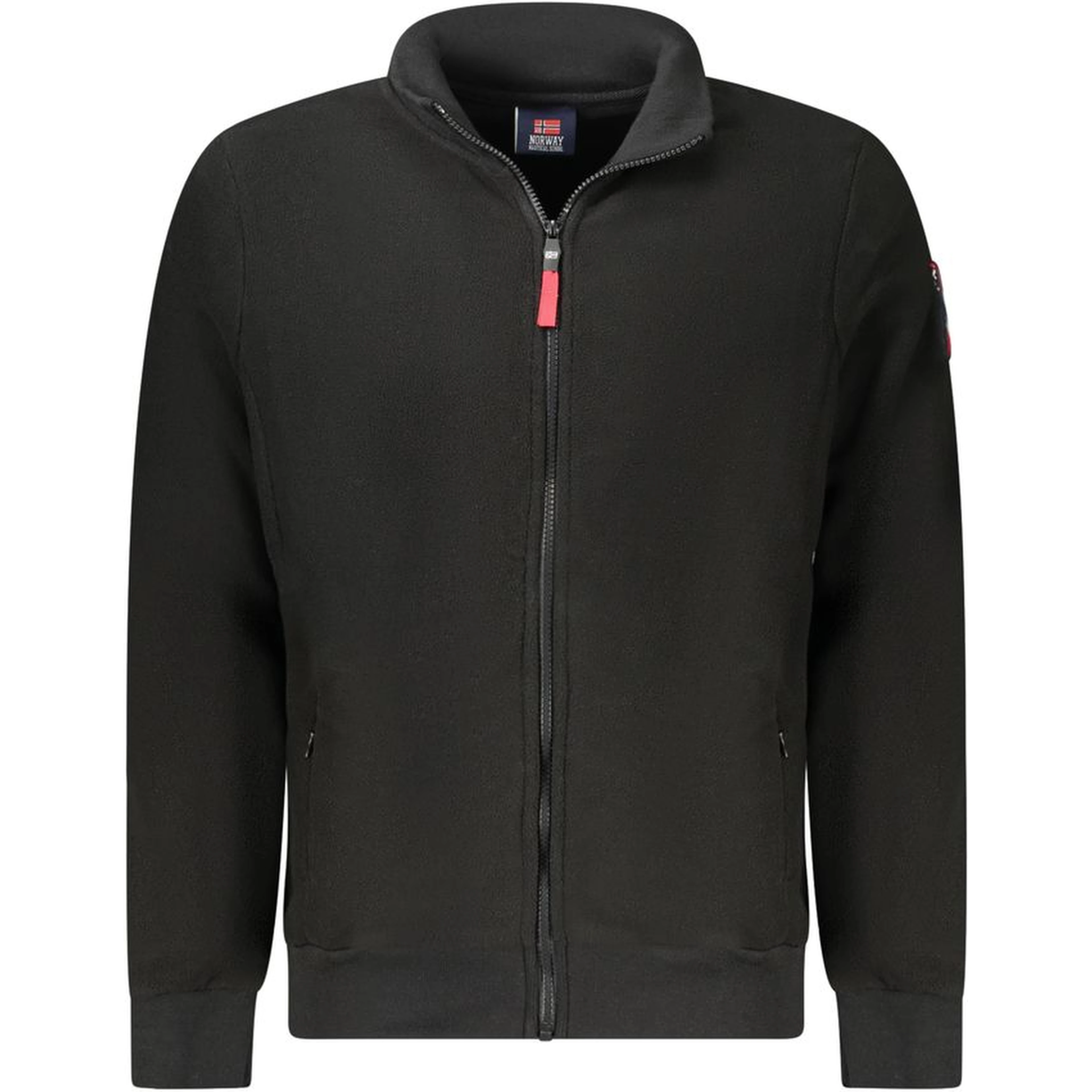 Black Polyester Men Sweater